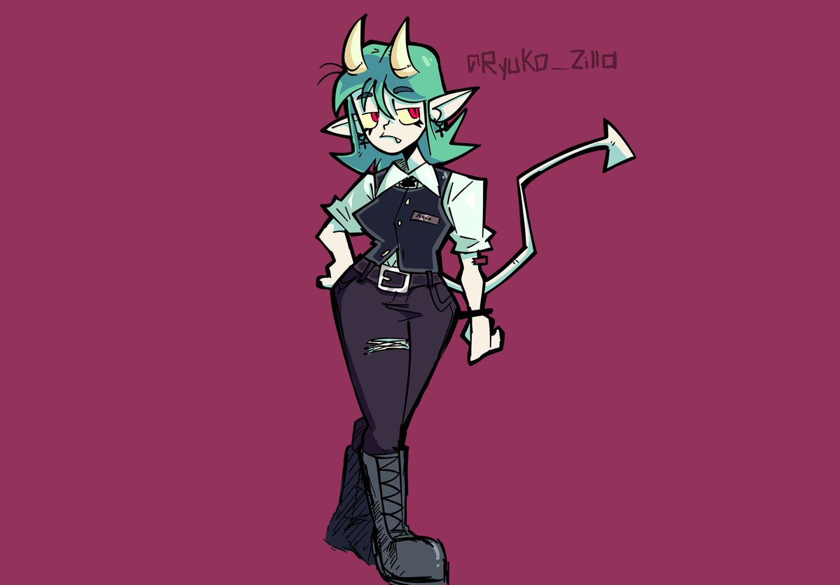 KulSkelet0n's tweet photo. Olaaaaa
Le hice un rediseño a uno de mis ocs jaskjakjs 💚🚬

#ocart #art #demon #green https://t.co/w3qtRfSW2J