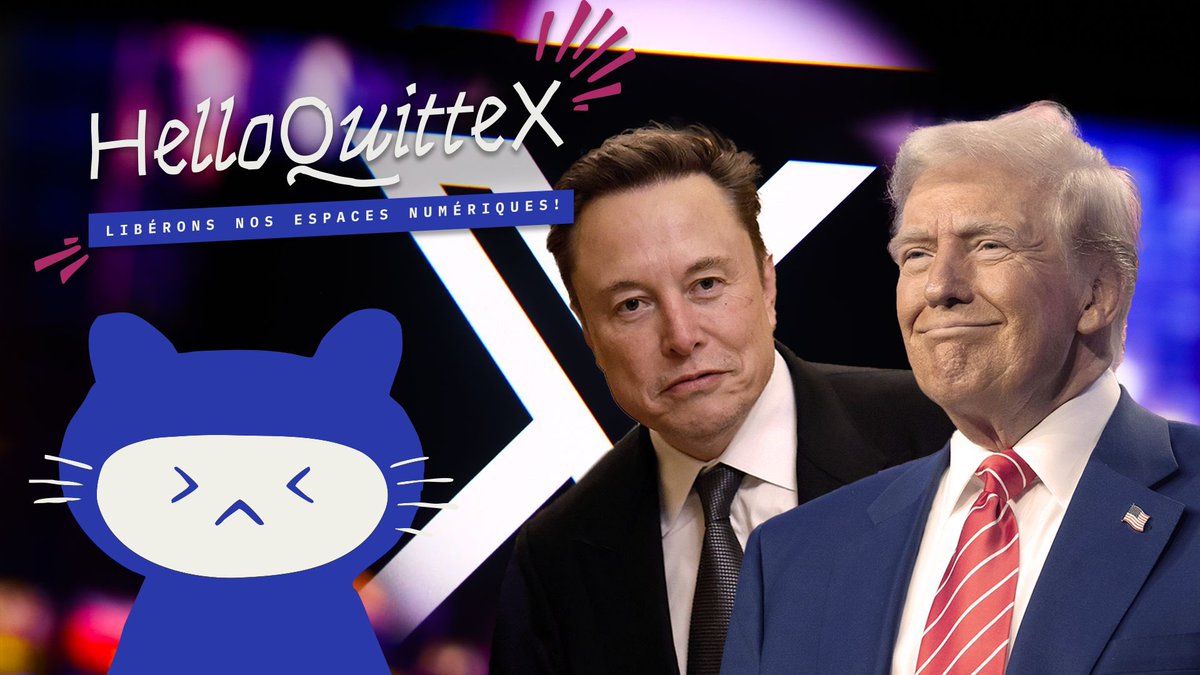 🚨🇫🇷 ALERTE INFO | Au moins 30 chercheurs du CNRS ont développé HelloQuitteX, une application pour aider les utilisateurs de X/Twitter à migrer vers d’autres réseaux sociaux sans perdre leurs contacts. L’objectif est de quitter collectivement la plateforme le 20 janvier, jour de