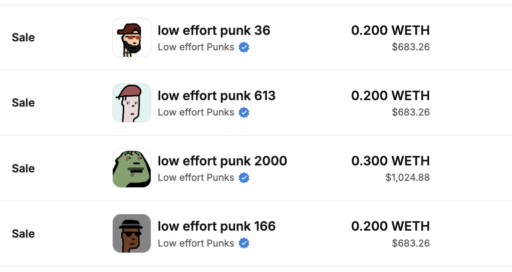 GoOfficeNinja's tweet photo. As much as I love seeing large @LowEffortPunks floor sweeps, it’s even better seeing rare (basically free) lambo sweeps on a Friday.
Thank LEP Later or something.
#BuyPunk #GrabTheBooty https://t.co/JQEL3oroOm