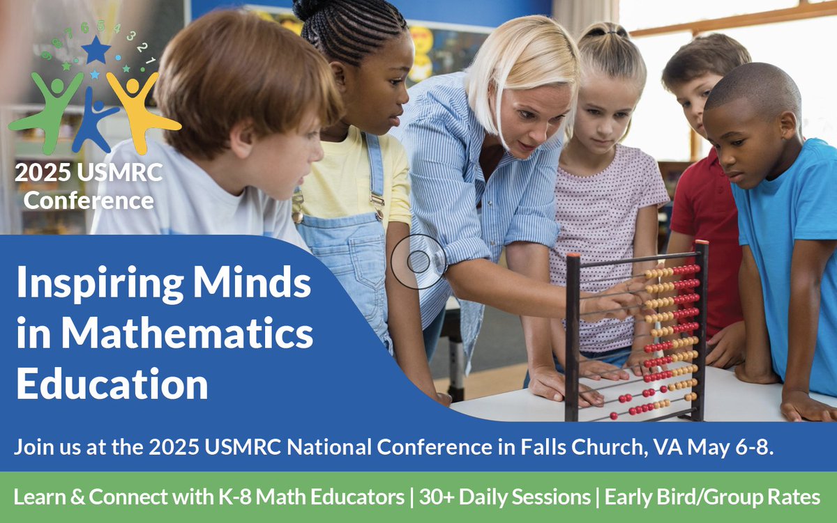 integrowmath's tweet image. Don’t miss your chance to save on registration for the 2025 US Math Recovery Council® National Conference in Falls Church, VA! Early Bird Registration Ends February 1!

mathrecovery.org/2025-national-…

#MathRecovery #TeacherPD #MathEducation #iteachmath #mathteacher