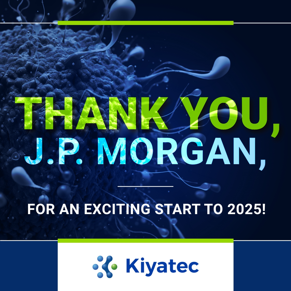 Thank you, <a href="/jpmorgan/">J.P. Morgan</a>, for an incredible #JPM2025! For Eric Perreault and @Kiyatec, this was more than a conference — it was a step toward transforming cancer care. Thanks to all who connected with us! 🌐 Kiyatec.com

#PrecisionOncology #LifeSciencesLeadership