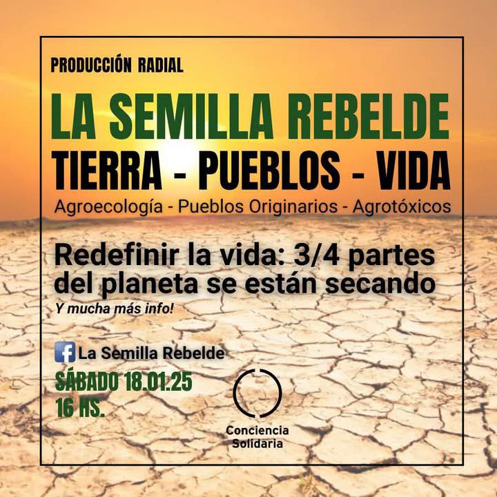 ConSol_ONG's tweet photo. 🖥#LaSemillaRebelde
Sábado 18.01 - 16hs
Transmisión: https://t.co/JjJHGwrUmM
#MEDIOAMBIENTE #DERECHOSHUMANOS #PueblosOriginarios #Salud #Agroecología #Veganismo #AlimentaciónEvolutiva
#ColaboraciónEntreReinos #Agrotóxicos #Transgénicos #NoMonsanto
#ConcienciaSolidariaONG https://t.co/GAHy67Ni2A