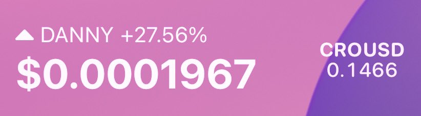 Some green never hurts #rebuild $Cro