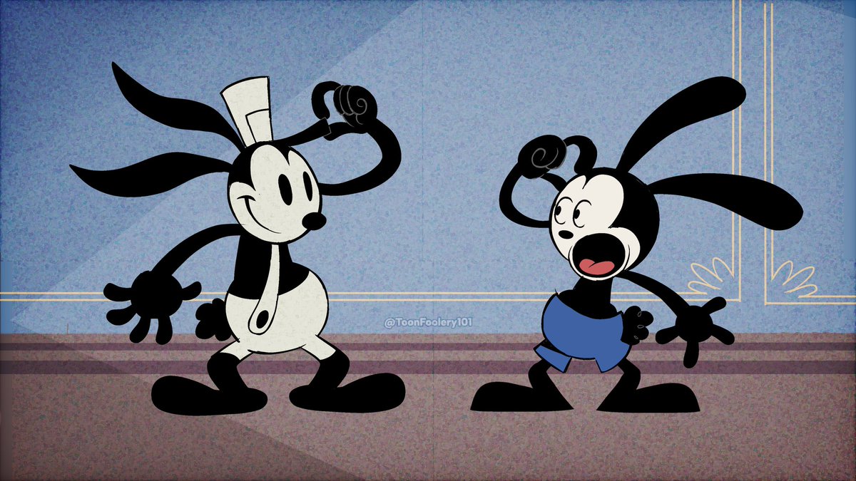 ToonFoolery101's tweet photo. In an alternate universe
#Oswaldtheluckyrabbit #Trolleytroubles #Steamboatsilly https://t.co/xKxQ5FuQqO