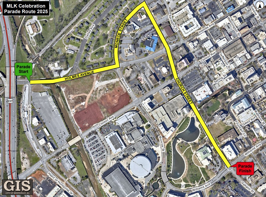 City of Huntsville, AL (@huntsvillecity) on Twitter photo π§ PLAN YOUR ROUTE π§ <a href="/HSVPolice/">Huntsville Police</a> will assist with traffic control during Alpha Phi Alpha, Fraternity, Inc.'s MLK Day Celebration parade on Saturday, Jan. 18.
π Get information on expected road closures and the parade route π bit.ly/3DVL7LU π§ PLAN YOUR ROUTE π§ <a href="/HSVPolice/">Huntsville Police</a> will assist with traffic control during Alpha Phi Alpha, Fraternity, Inc.'s MLK Day Celebration parade on Saturday, Jan. 18.
π Get information on expected road closures and the parade route π bit.ly/3DVL7LU
