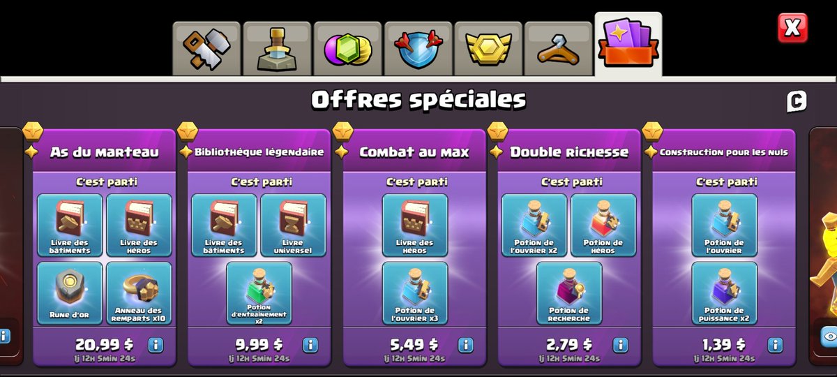 I offer these 5 packages per winner! 3 winners in 24 hours! I will tag you on my twitter! so in 24 hours check your dm because you only have 12 hours left to get your package in clash! 

-like and Rt
-tag 2 Friend 
-Follow Me and <a href="/Saby_Qc/">Saby_Qc</a>

#free #gift #clashofclans #jpimage #qc