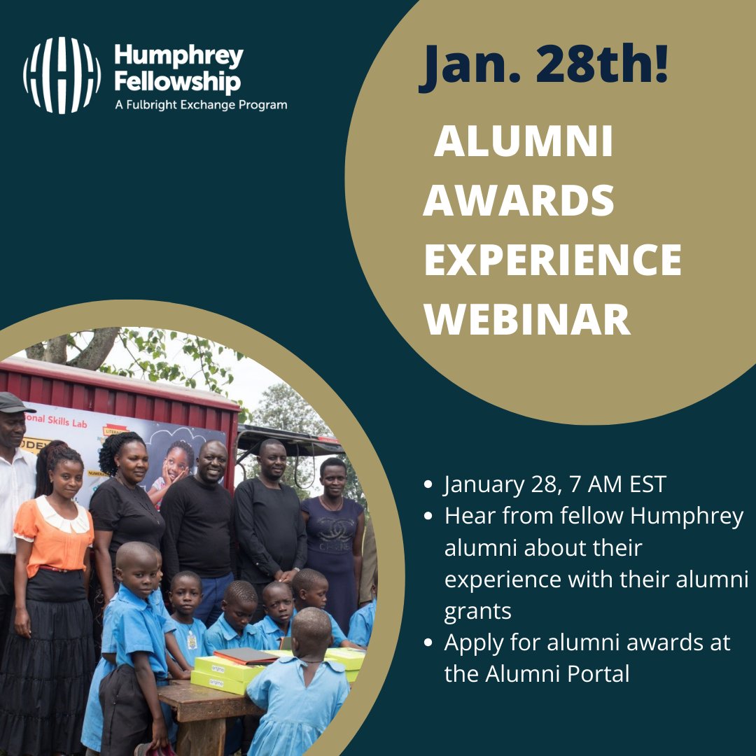 Join us on January 28! Hear from alumni about grant opportunities, tops &amp; their impactful projects.
Ready to apply? The Professional Development Grant and Alumni Impact Awards are now open on the alumni portal. 
Register here: loom.ly/TANPzUU