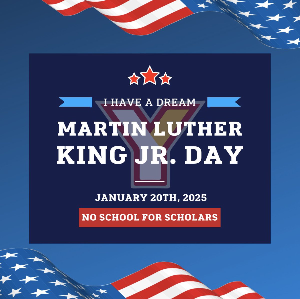 YtownSchools's tweet photo. Youngstown City School District will be closed on Monday, January 20, in honor of Dr. Martin Luther King Jr. Day. We encourage our scholars to reflect on Dr. King's work and read and learn more about his life, legacy, and commitment to nonviolence: https://t.co/S8rQmvEalM. https://t.co/7BtWF4ed8h