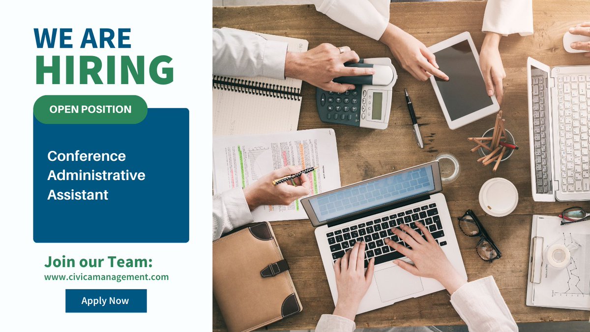 Join our team to support conferences &amp; board meetings! If you’re organized &amp; tech-savvy, apply now!

📍 Centennial, CO (In-office) | 💼 Great benefits!

🔗 Apply: civicamanagement.com/apply

#NowHiring #EventJobs #ColoradoJobs