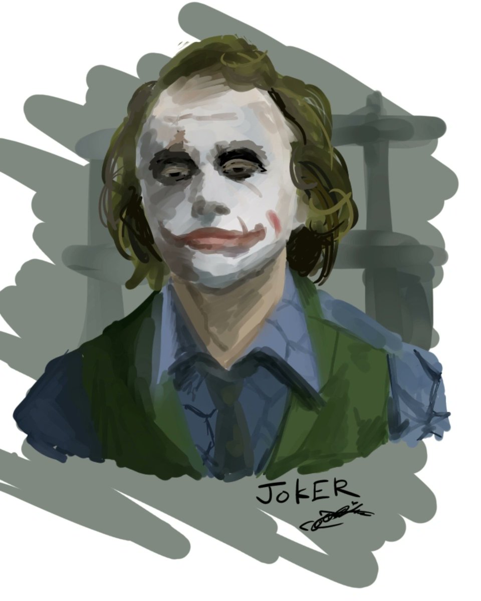 Springrain_326's tweet image. ほんとに好きこのジョーカー
 #ヒースレジャー  #JOKER  #イラスト