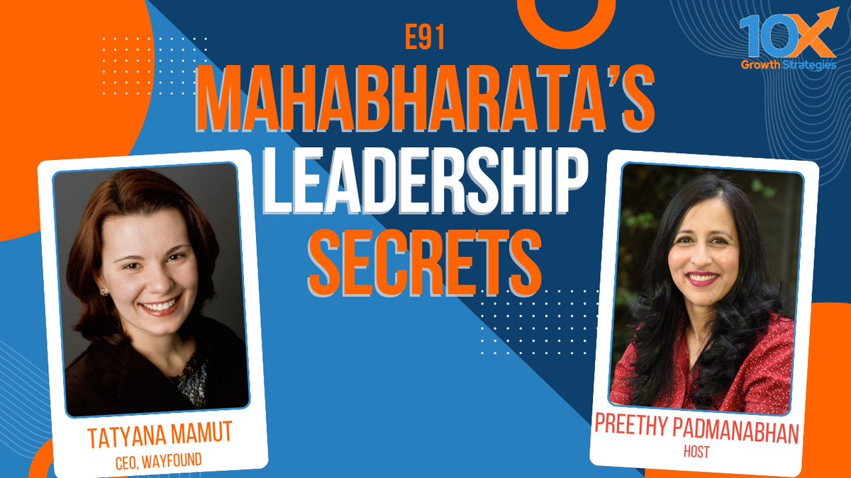 preepadu's tweet image. The Mahabharat by Sage Vyasa, is an ancient Indian epic that centers around the concept of dharma. Join me and Tatyana Mamut on 10X Growth Strategies E91 and hear leadership secrets from the Mahabharata - grow10x.co, tiny.cc/10xspotify, tiny.cc/10xapple
