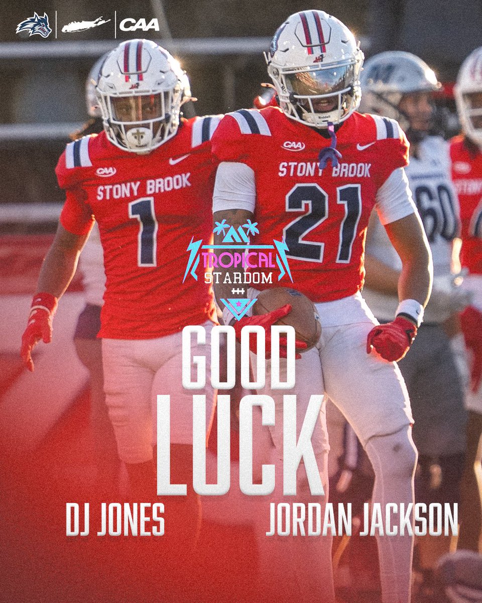 Stony Brook Football (@stonybrookfb) on Twitter photo DJ and JJ headinβ to Orlando π΄
Best of luck to our guys in the Tropical Stardom this weekend!
ππΊ x #As1 x <a href="/TropicalBowlUSA/">TRILLION TROPICAL BOWL</a> DJ and JJ headinβ to Orlando π΄
Best of luck to our guys in the Tropical Stardom this weekend!
ππΊ x #As1 x <a href="/TropicalBowlUSA/">TRILLION TROPICAL BOWL</a>