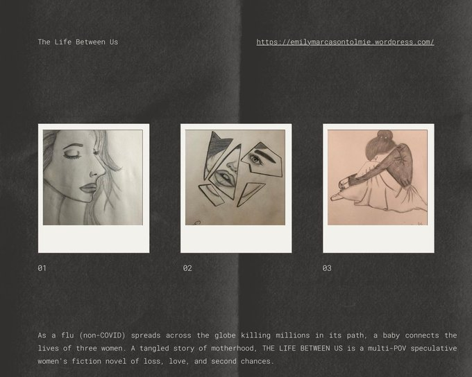 I wrote a novel about a deadly flu pre-COVID. Yeah. I'm not psychic. I just have bad timing. 

Regardless...
In a world shattered by flu, 3 women with fractured pasts confront their darkest fears to protect a child connecting them in The Life Between Us. #P2Pit #Q #SPEC #WF