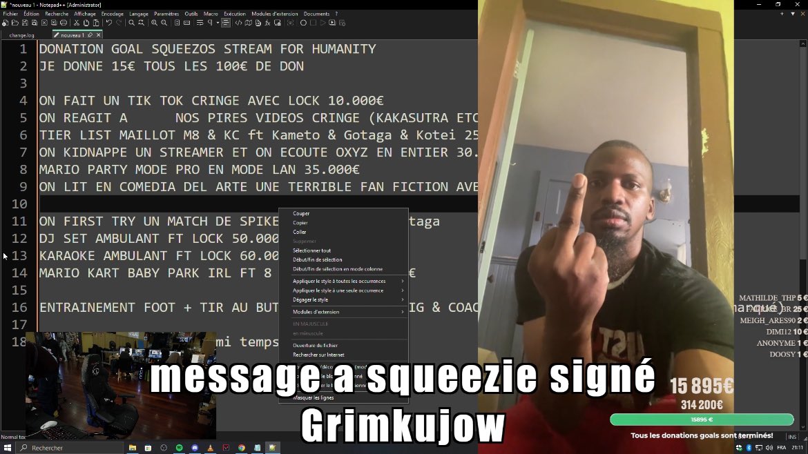jsspeace's tweet image. MDMDLRJEJE LE LIVE DE SQUEEZIE CEST QUOI CA #StreamForHumanity