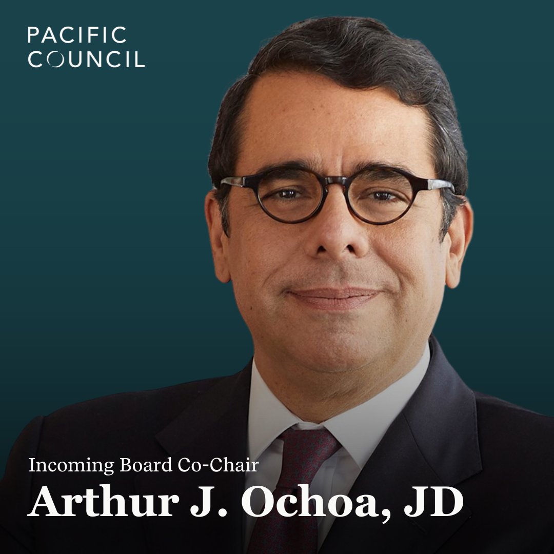 We are pleased to announce that as of January 1, 2025, Arthur J. Ochoa, Esq., is the new Board Co-Chair of the Pacific Council and joins Rob Lovelace in leading our organization's mission of advancing global policy engagement in Los Angeles.

To learn more, visit: