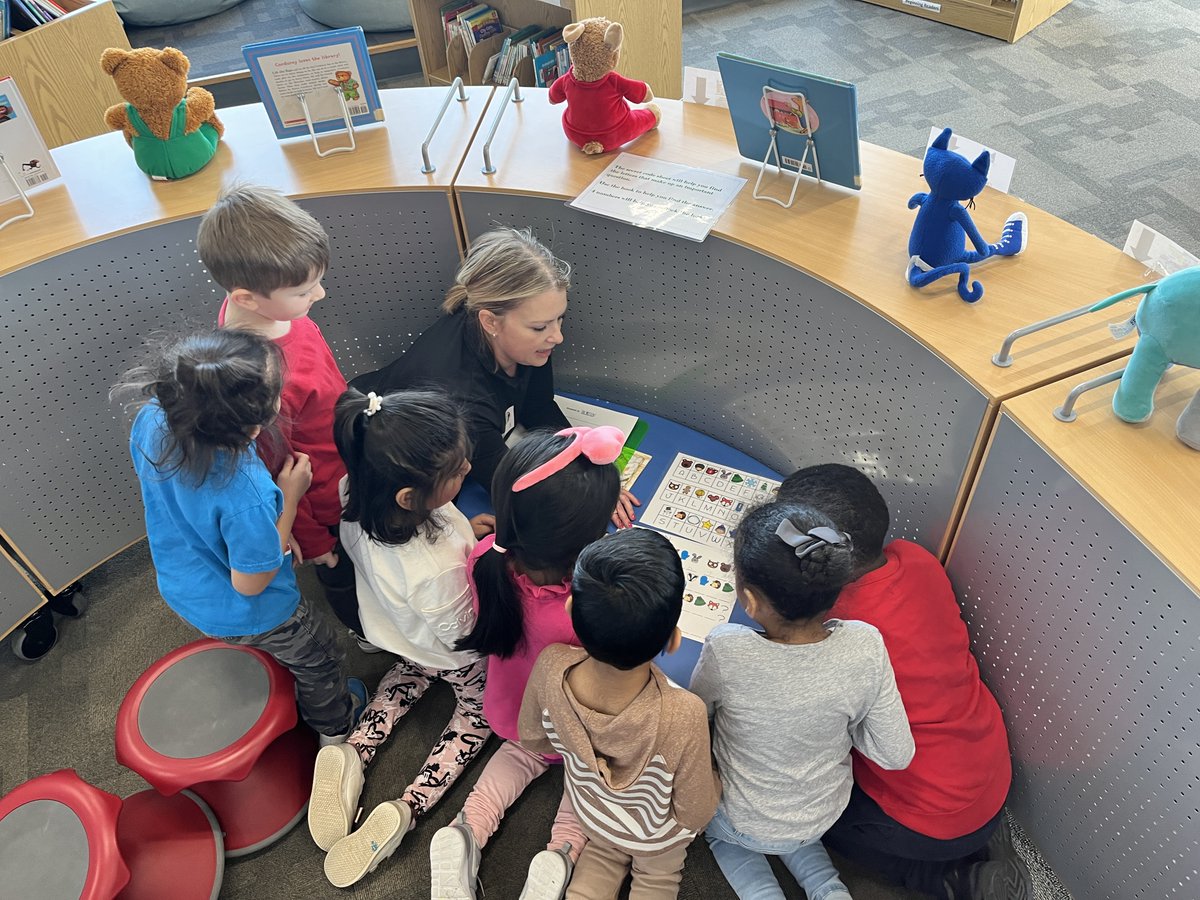 MeyerLib_SD735's tweet image. K students completed their first @breakoutEDU in the library this week! They found Nicki&apos;s lost mitten from the classic book &quot;The Mitten&quot; by Jan Brett. Thank you to all the family members that came in to help us solve the puzzles!