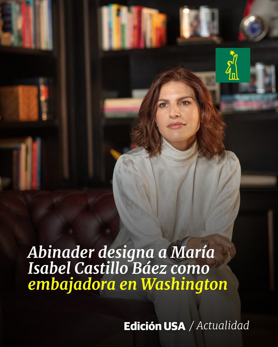 DiarioLibre's tweet image. 🇺🇸 |#DiarioLibreUSA| María Isabel Castillo Báez sustituirá a Sonia Guzmán en el liderazgo de las relaciones diplomáticas del país en Estados Unidos

🔗ow.ly/QJbL50UIKrF

#DiarioLibre #Embajadora #EEUU #Abinader