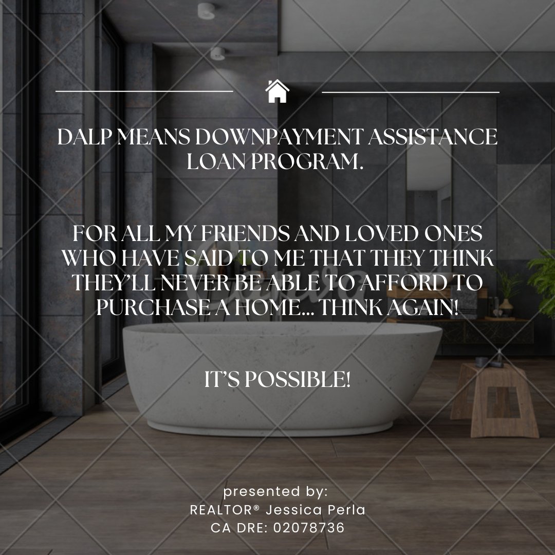 JessicaMPerla's tweet photo. DALP IS BACK AND IT BETTER THAN EVER!

Think you’ll never afford a home in San Francisco?

I’d love to help you navigate your way towards your first home.

REALTOR® Jessica Perla CA DRE: 02078736 Coldwell Banker Realty #dalp #downpaymentassistanceprogram #mohcd #sanfrancisco https://t.co/1iMCQr5ghF