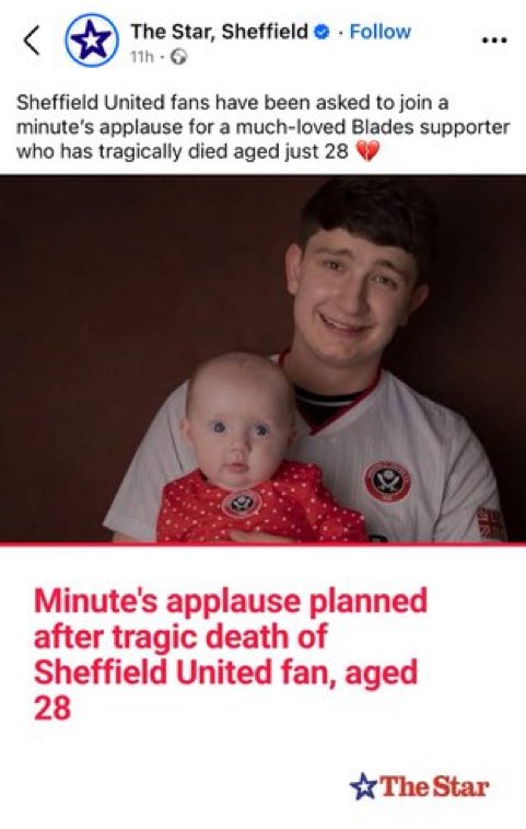 AllThingsBlades's tweet image. Hope all fans both home and away will join in with the planned applause in the 28th minute against Norwich for Roy Page as requested from his family. ⚔️❤️ If you could also spread the message and give Roy a true send off any blades deserves. 
#sufc #twitterblades #ncfc