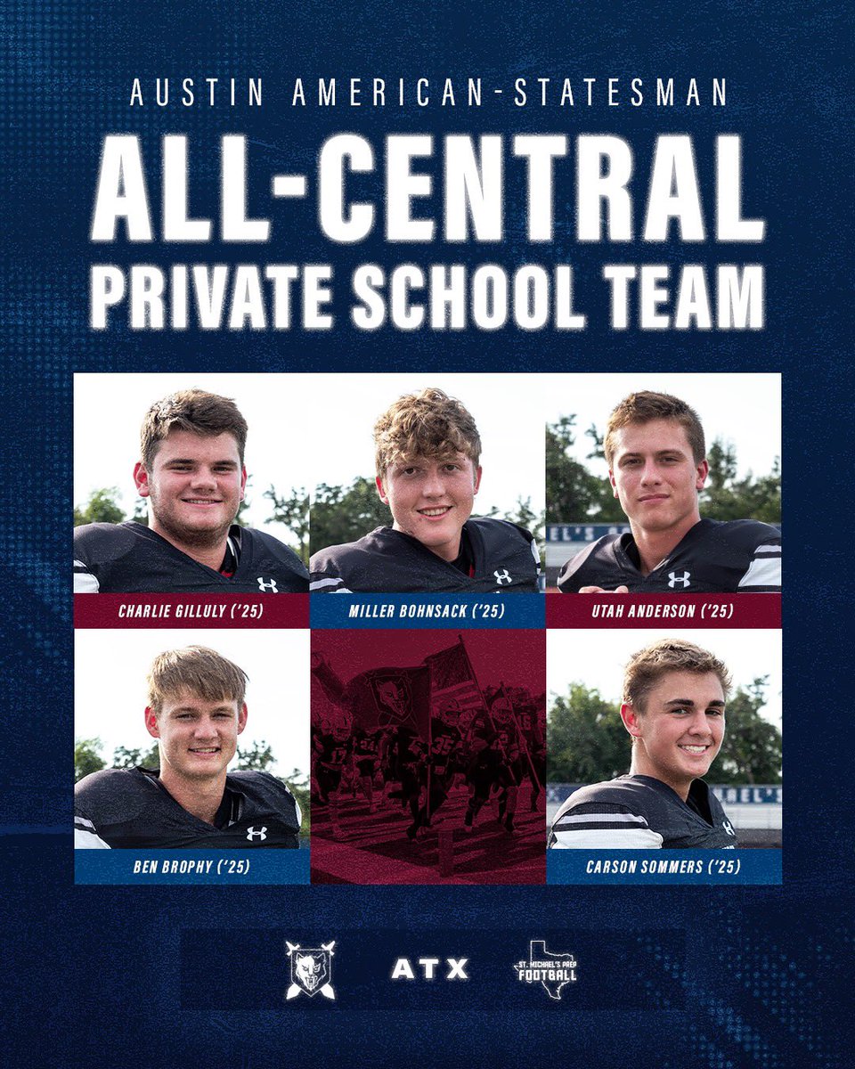 St. Michael’s Prep Athletics (@smprep_warriors) on Twitter photo The Statesman has released their Texas High School Football All-Central Private School Team! 🏈 Congrats, Warriors!
<a href="/statesman/">Austin Statesman</a>
#smprepwarriors The Statesman has released their Texas High School Football All-Central Private School Team! 🏈 Congrats, Warriors!
<a href="/statesman/">Austin Statesman</a>
#smprepwarriors
