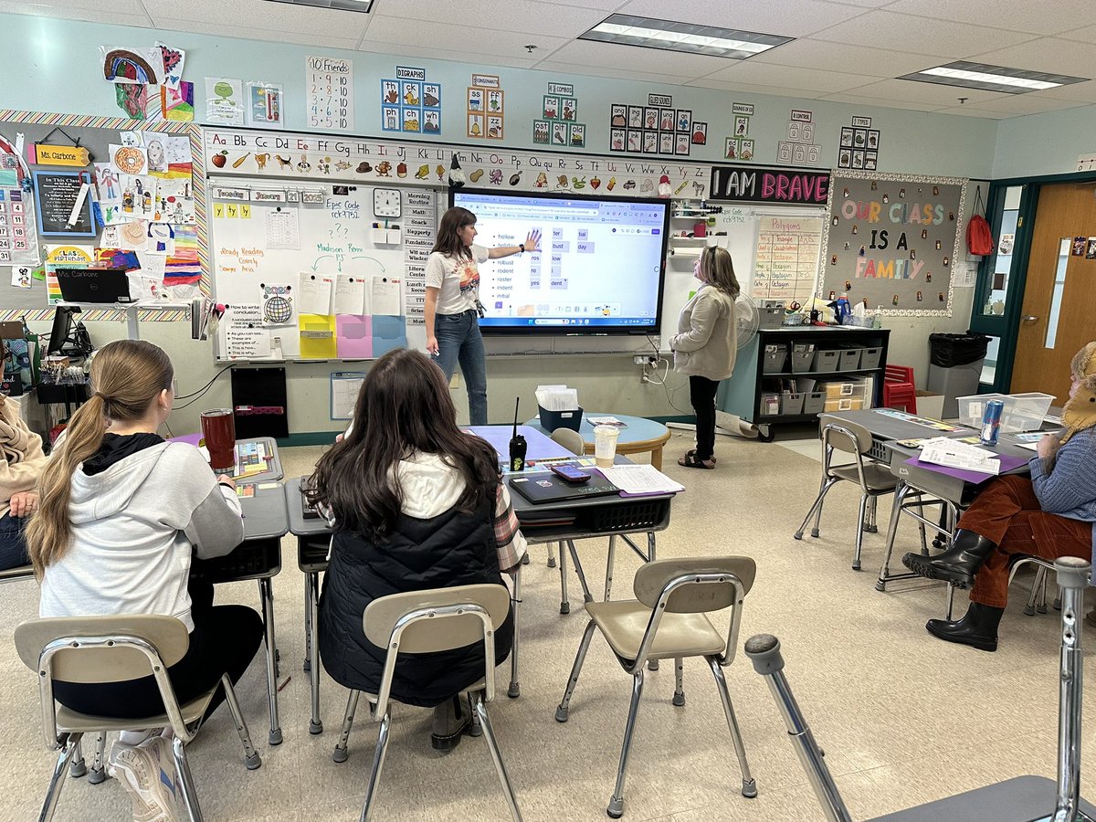 Our k-3 teachers &amp; paraprofessionals participated in staff-led PD today rotating through “literacy centers”! Thank you to our reading specialists, teachers, &amp; administrators who taught their colleagues research-based instructional routines! A powerful learning experience for all