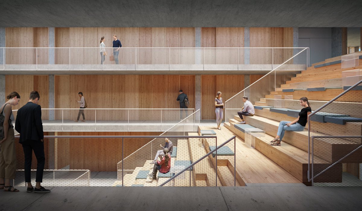 José María Sánchez García es el encargado de levantar la nueva facultad de Derecho en el campus madrileño de Moncloa de la Universidad CEU San Pablo,  en el número 16 de la calle Julián Romea, a pocos metros de la actual facultad.
Un gran vacío central conecta las distintas