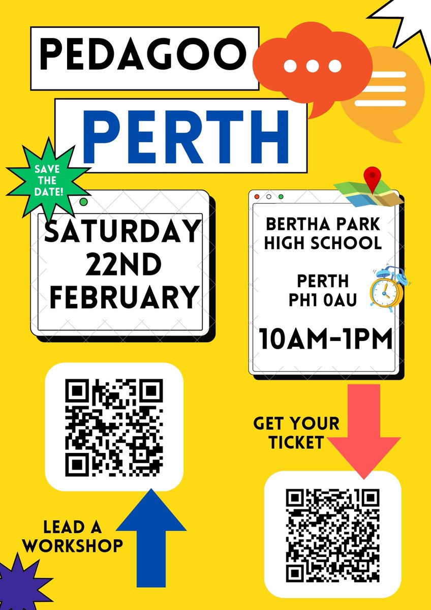 Pedagoo (@pedagoo) on Twitter photo 🫵Have you got yours? 50% of #PedagooPerth 🎟️ allocation already gone
🎯Thought-provoking conversations, interesting practice & connections with like-minded educators
📍<a href="/BerthaParkHigh/">Bertha Park High School</a> on Sat 22/02
🤩 Warm welcome guaranteed from <a href="/ChristineCouser/">Christine Couser🦩</a> <a href="/GoodMorningMrJ1/">GoodMorningMrJ</a> <a href="/ciaracreative/">Ciara Gibson</a> 🫵Have you got yours? 50% of #PedagooPerth 🎟️ allocation already gone
🎯Thought-provoking conversations, interesting practice & connections with like-minded educators
📍<a href="/BerthaParkHigh/">Bertha Park High School</a> on Sat 22/02
🤩 Warm welcome guaranteed from <a href="/ChristineCouser/">Christine Couser🦩</a> <a href="/GoodMorningMrJ1/">GoodMorningMrJ</a> <a href="/ciaracreative/">Ciara Gibson</a>