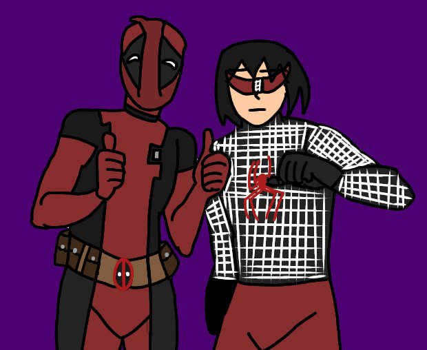 Aquí con el #deadpool