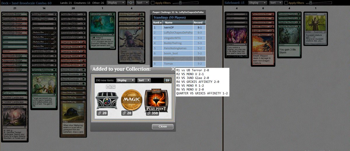 hamudamtg (@hamudao3) on Twitter photo TOP 8 FRIDAY Pauper Challenge with JUND Glee, been loving thise deck, Chryzalis winning a lot of game by itself!
<a href="/fireshoes/">Robert Taylor🔥</a> TOP 8 FRIDAY Pauper Challenge with JUND Glee, been loving thise deck, Chryzalis winning a lot of game by itself!
<a href="/fireshoes/">Robert Taylor🔥</a>