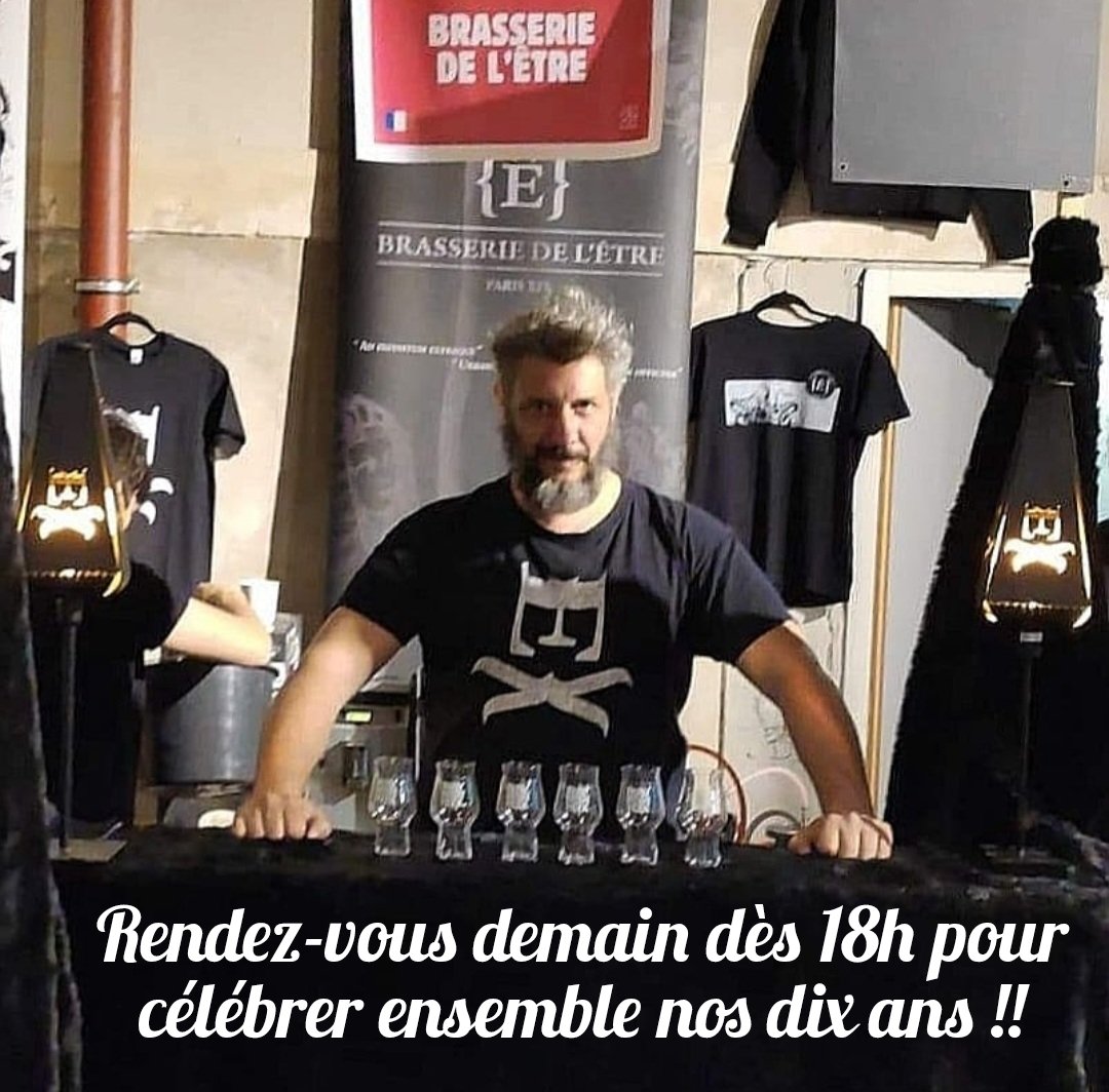 Demain, dès 18h, nous vous recevons à la Brasserie afin de célébrer ensemble notre dizième anniversaire.
➡️ facebook.com/share/15ibhFqw…
On s'y boit ?
Santé !! 🍻🎂🍻🎂🍻