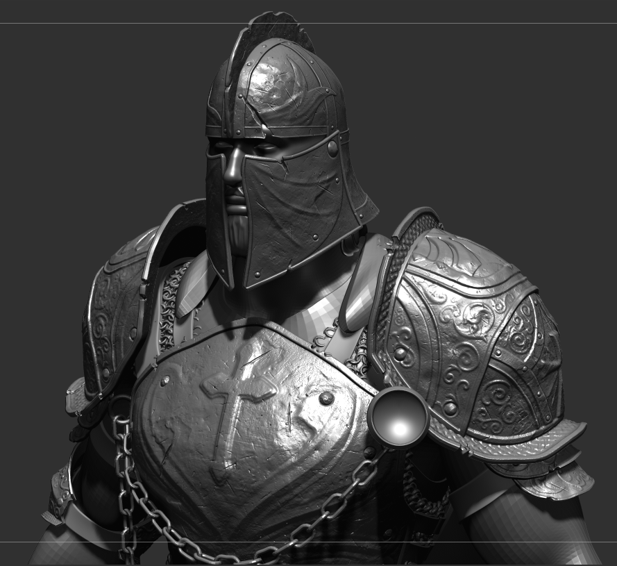 sydorukanton's tweet photo. finishing armor high poly and preparing the mesh for clothes
🦝 🕓 🌚 
#zbrush #zbrushsculpt #knight #3d #3dmodelling #cg #highpoly #game #workinprocess #aaa #3dcharacteraatist #mesh #hardsurface #paladin #helmet #armor #chestarmor #legarmor #backarmor #shoulderarmor #kneearmor https://t.co/YDvpGfAPXx