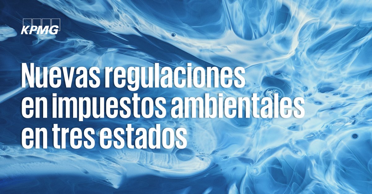 KPMGMEXICO's tweet photo. #FlashKPMG: ¿Qué implican las nuevas regulaciones en materia de impuestos ecológicos que se contemplan para el ejercicio 2025? Explora los detalles 👇 https://t.co/NLoLzPdjdT
#FashFiscal https://t.co/4FPCdh8ZrK