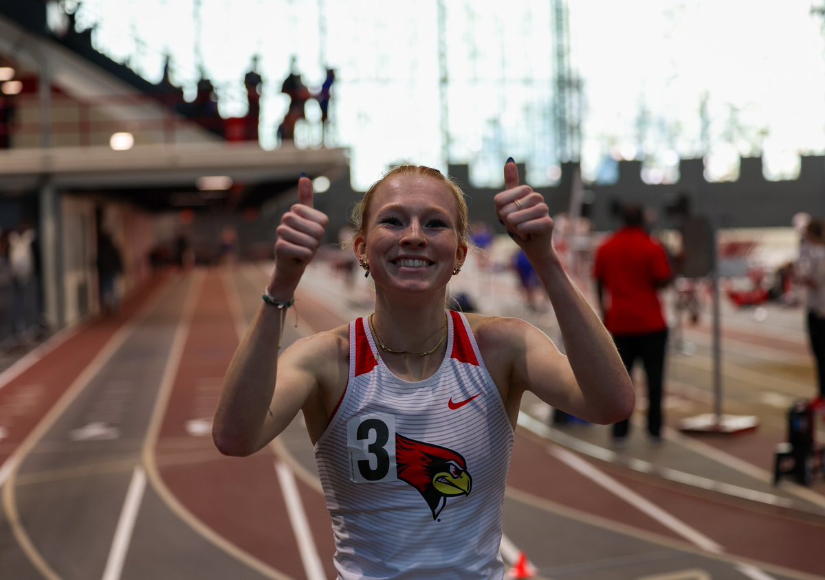 She’s back‼️

In her first race of 2025, Matti breaks the Coughlan-Malloy Cup 3000m meet record with a time of 9:38.15!

Matti’s time also earns her a spot in Illinois State’s top-10 list!
