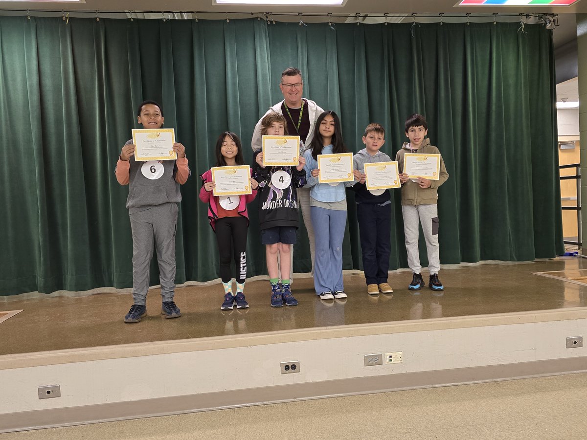 🎉 Congrats to Our Spelling Bee Finalists! 🎉

Kudos to Leia Bui, Simon Compagnucci Tey, Arielle Cruz-Reyes, Jonah Estep, Leonardo Laverage, and Zion Turner! Special shoutout to Zion for winning and moving on to the OCPS regional qualifier. 🐝✨
#SpellingBee #SchoolPride
