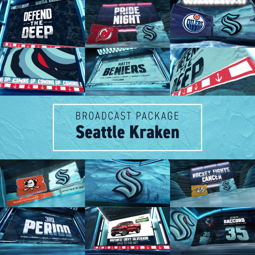 🖌️ ➡️  📺 Design Breif
Bring the underwater feel to the Kraken Broadcast. It's all in the motion and effects that really bring the waves feel to life. Double Zero worked for BallerFX to produce this full package #SportsMotionGraphics