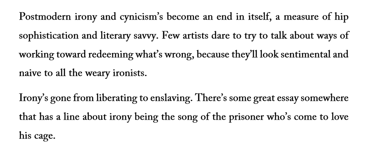 David Foster Wallace saw it coming