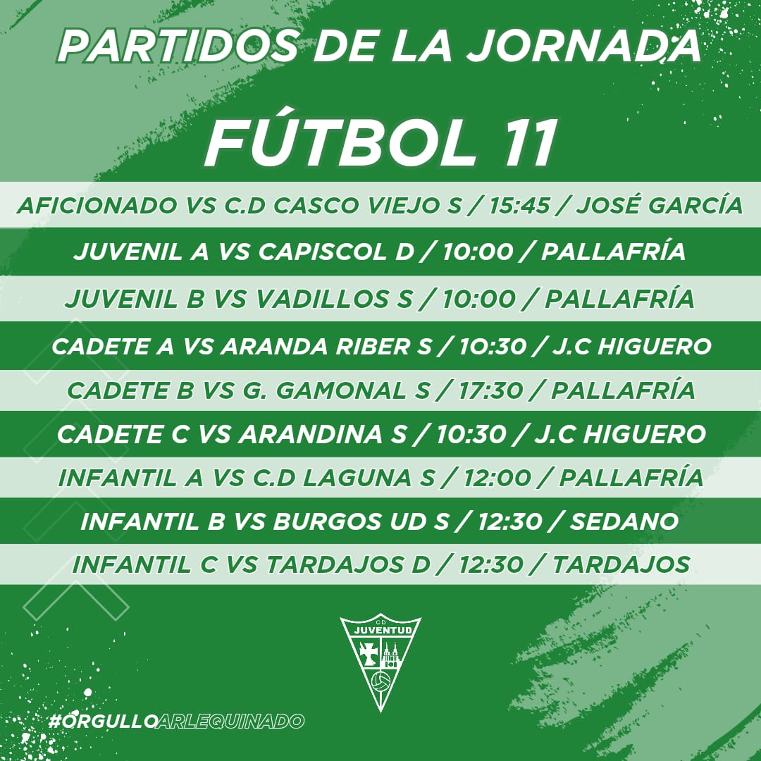 👀 Esta es nuestra 𝑨𝑮𝑬𝑵𝑫𝑨 𝑫𝑬𝑷𝑶𝑹𝑻𝑰𝑽𝑨 para este fin de semana.