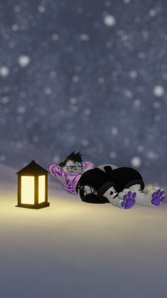 Pudgy snep sleepin' out in the snow ~w~

#mayu #mayuavatar #vrchat #vrfurry #furry #snep