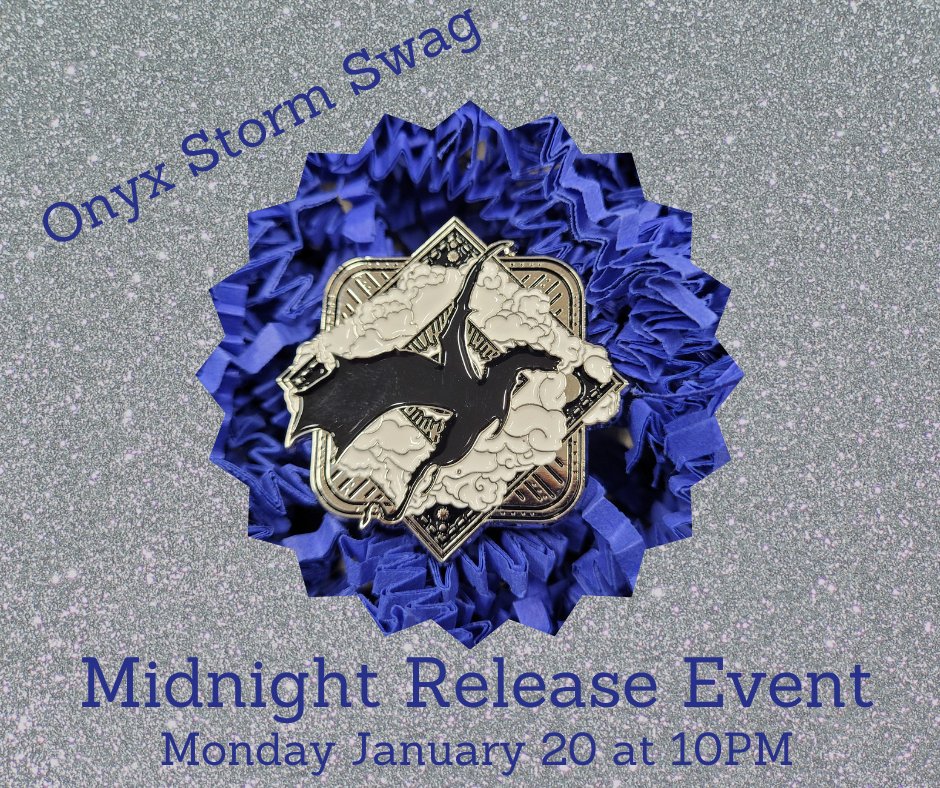 Are you ready for Onyx Storm?  We're having a midnight release event party! Join us at Balin Books at the end of Monday, January 20th as we celebrate Rebecca Yarros’ Empyrean series and count down to the release of Onyx Storm.

tinyurl.com/onxystormrelea…