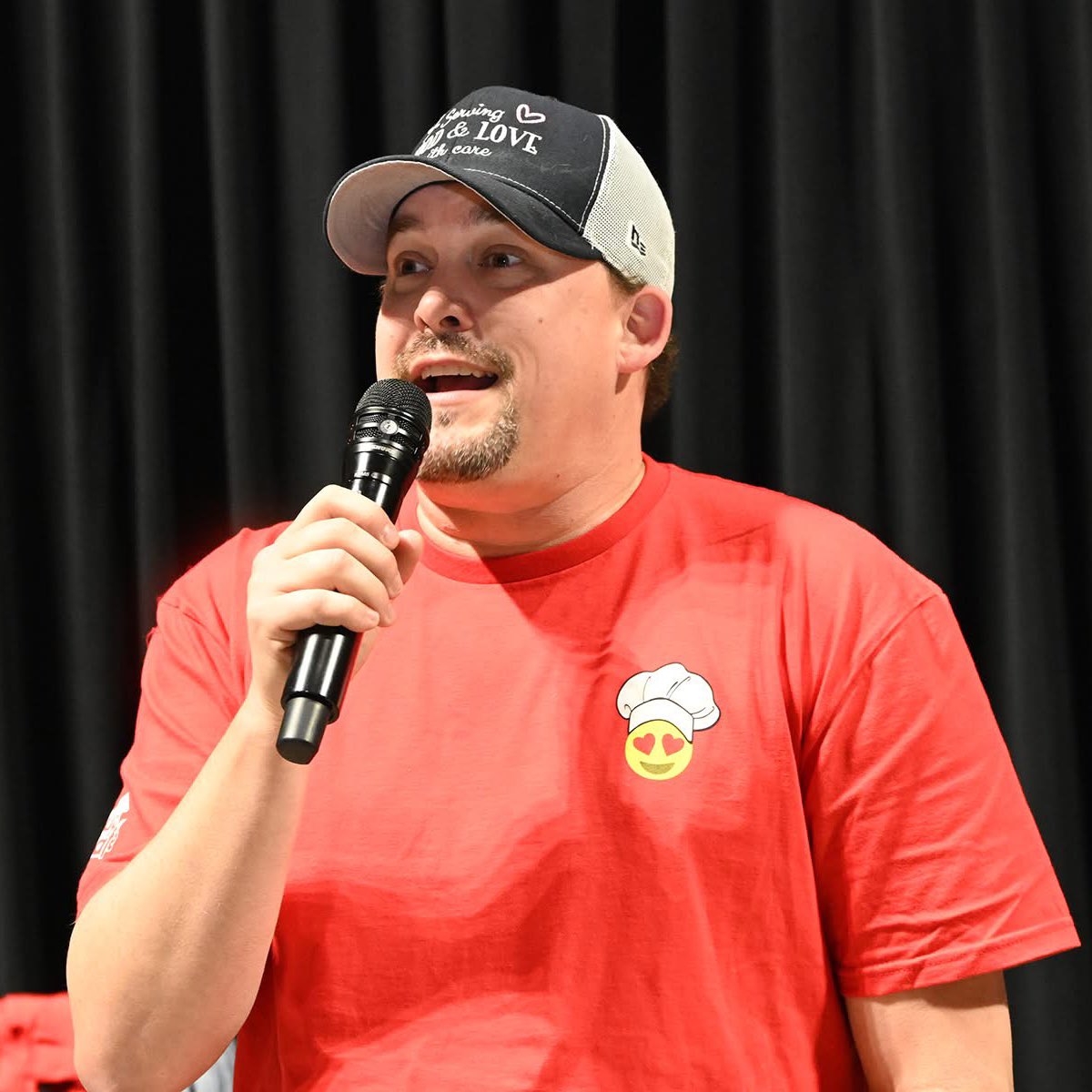 Found that Mic at the <a href="/PowerUpCafe/">Cy-Fair Nutrition</a> Food Show Tuesday Night! 😂
