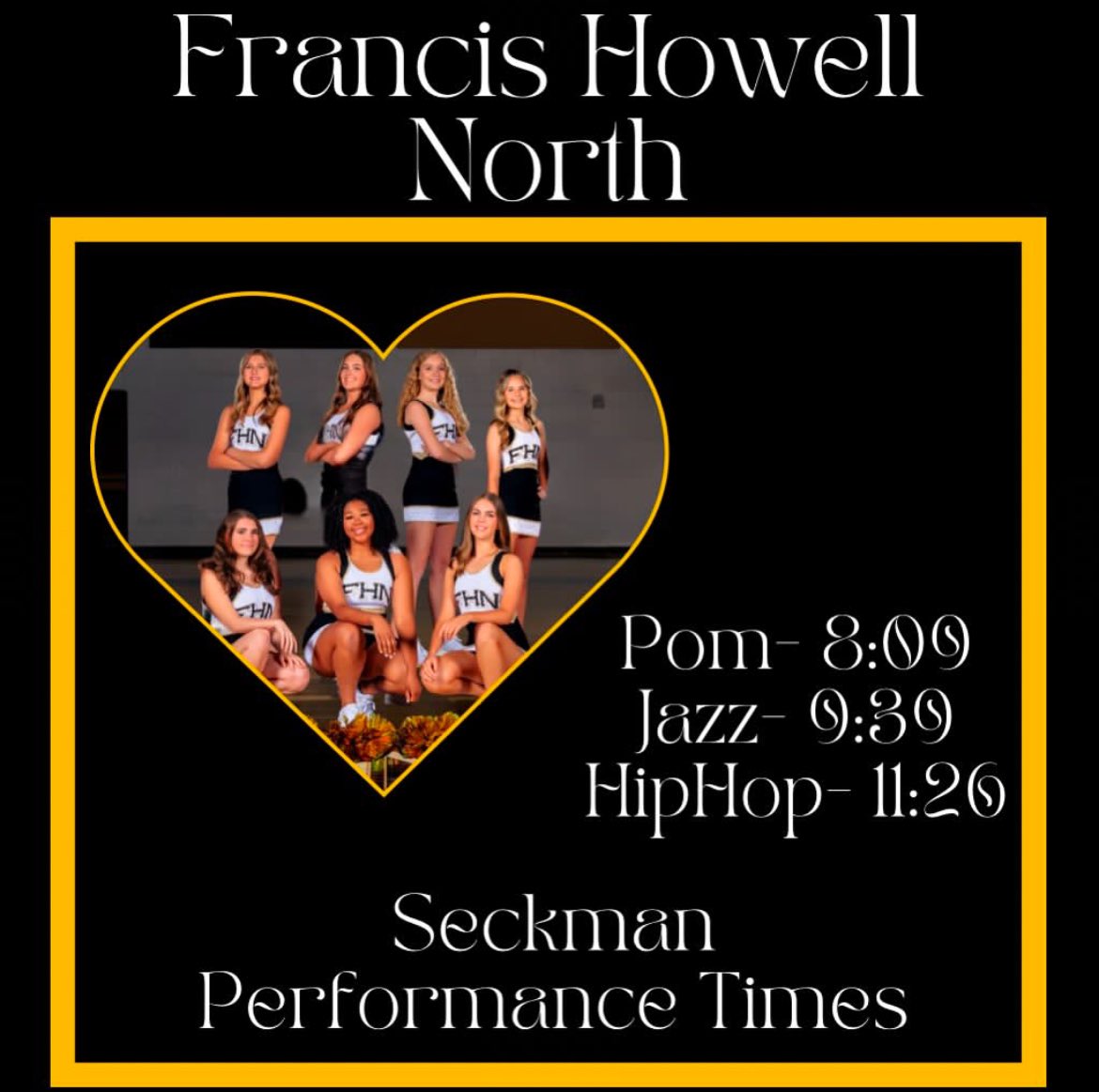 FHNknightline's tweet photo. Seckman Dance Regional is tomorrow! https://t.co/9AS43P5axC