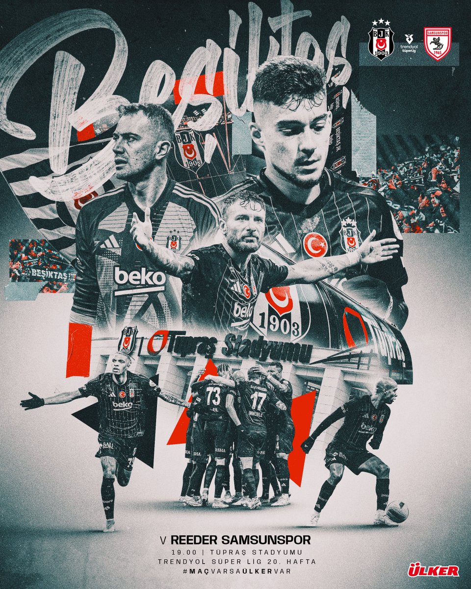 📢 Bugün #BeşiktaşınMaçıVar 🦅

🏆 Trendyol Süper Lig 20. Hafta
🆚 <a href="/Samsunspor/">Samsunspor 🇹🇷</a> 
📍 Tüpraş Stadyumu
⏰ 19.00

<a href="/Ulker/">Ülker</a> | #MaçVarsaÜlkerVar