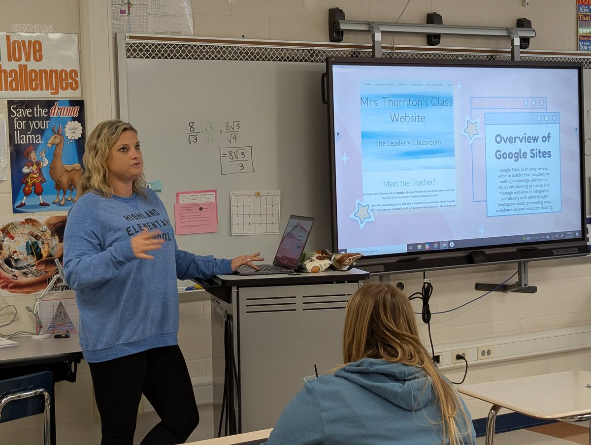 Very proud of Mrs. Thornton as she leads a Staff Showcase session on creating Google Sites for organizing curricular resources and assisting with student research. <a href="/Hamilton_HLE/">Highland Elementary</a> <a href="/RyanBrittonEdu/">Ryan Britton</a> <a href="/EllieLawsonEDU/">Ellie Lawson</a> <a href="/Hamilton_Instr/">Julie Arnold</a>