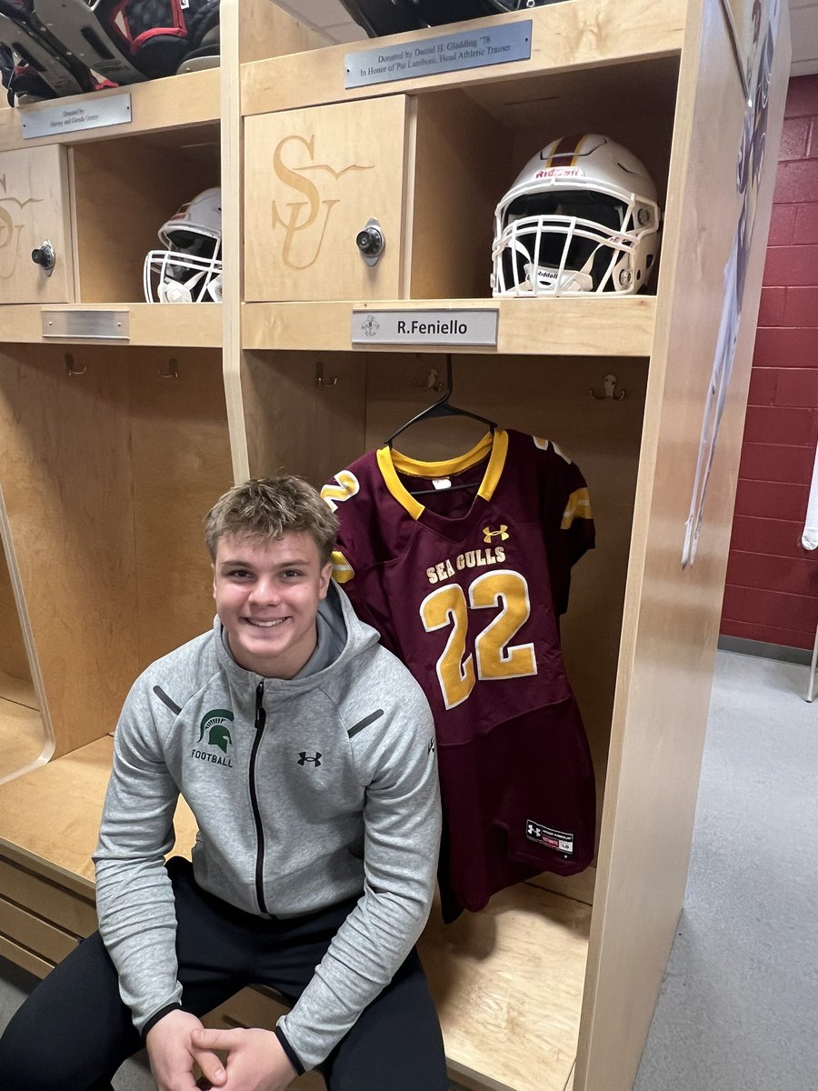 Remy Feniello (@remyfeniello_22) on Twitter photo Had a great official visit today at <a href="/SeaGullFootball/">Salisbury University Football</a> ! Thank you to <a href="/connorlugo/">Connor Lugo</a> <a href="/slwood4/">Sherman Wood</a> <a href="/CoachDisbennett/">Robb Disbennett</a> and rest of the Salisbury staff and coaches!
<a href="/Steinert_FB/">Steinert Football</a> <a href="/ThaddRichards/">Thaddeus Richards</a> <a href="/CSAPrepStar/">PREPSTAR</a> <a href="/hs_mercer/">Mercer County HS Football Recruits</a> Had a great official visit today at <a href="/SeaGullFootball/">Salisbury University Football</a> ! Thank you to <a href="/connorlugo/">Connor Lugo</a> <a href="/slwood4/">Sherman Wood</a> <a href="/CoachDisbennett/">Robb Disbennett</a> and rest of the Salisbury staff and coaches!
<a href="/Steinert_FB/">Steinert Football</a> <a href="/ThaddRichards/">Thaddeus Richards</a> <a href="/CSAPrepStar/">PREPSTAR</a> <a href="/hs_mercer/">Mercer County HS Football Recruits</a>