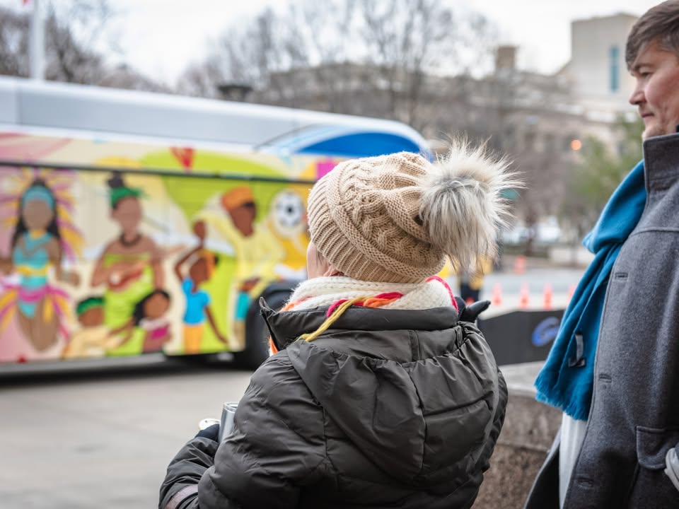 CATSRideTransit's tweet photo. CATS' team can't wait to see you tomorrow morning for the annual Martin Luther King Jr. Holiday Parade! We'll be easy to spot - walking alongside our new cultural inclusion bus. Catch you soon, Charlotte! 👑💙
#RideCATS #CLTevents #MLKparade https://t.co/VCR2MJigJs