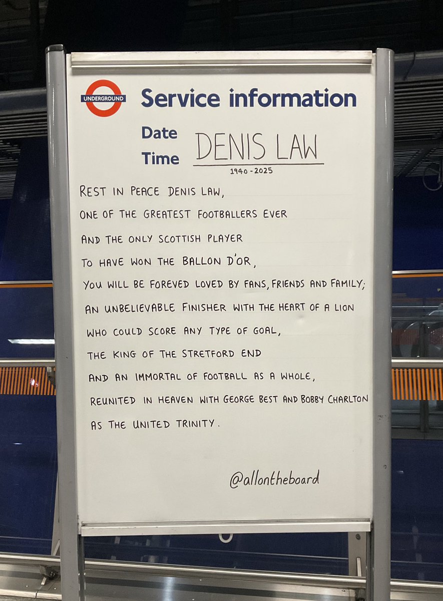 Rest in peace Denis Law. You will be forever loved, always missed and never forgotten. 

#DenisLaw