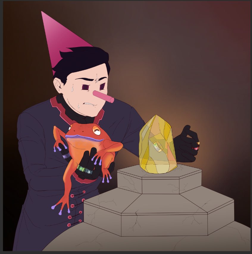 gevorla's tweet image. After collecting donuts, our hero Benito sets off on a quest to find the legendary iridescent ring. Will he manage to uncover the final missing piece for his collection? ✨💍

@RuniverseGame  x @ForgottenRunes 

#RuniverseGame #ForgottenRunes #PlayAndEarn #NFTGaming #GameFi…