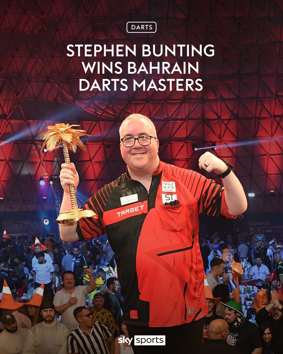 Stephen Bunting beats Gerwyn Price 8-4 to be crowned the Bahrain Darts Masters champion 🏆
