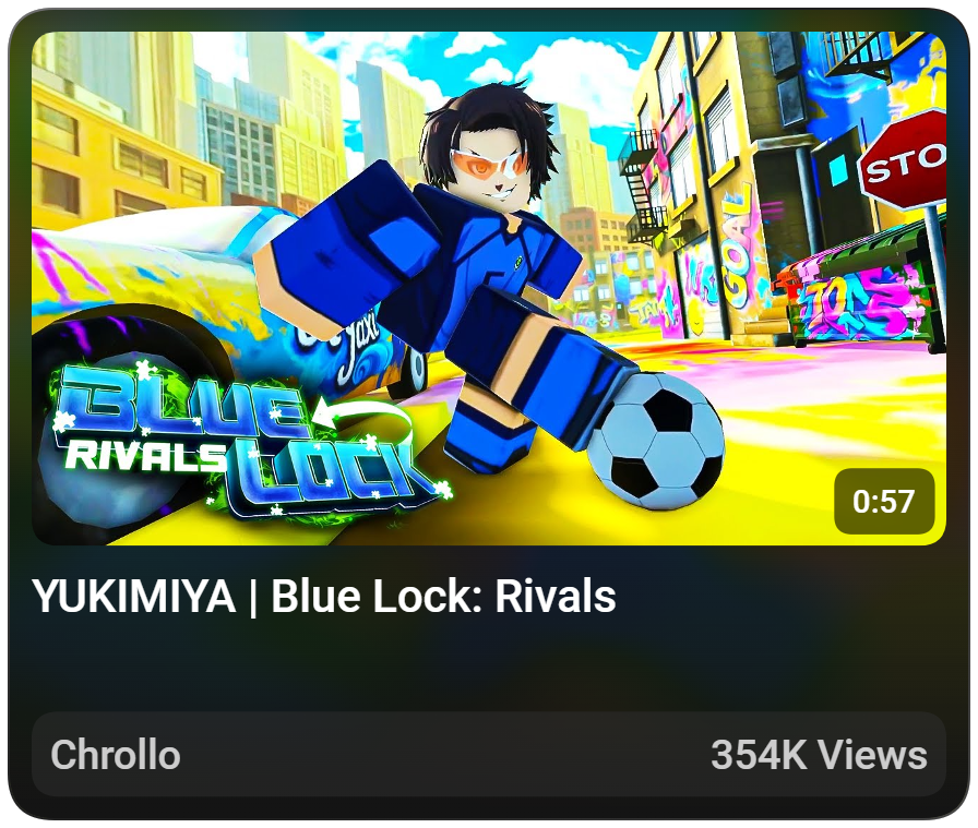 ANOTHER BANGER! YUKIMIYA!✨🎉

Dang.. God is too much lol. This Whipped up another incredible trailer for my boy <a href="/Chrollo_Blox/">Chrollo</a> and Blue Lock Rivals! Yukimiya has finally entered the big stage! Play the UPDATE TOMORROW!, CHECK OUT THE TRAILER HERE! : youtube.com/watch?v=69toqL…