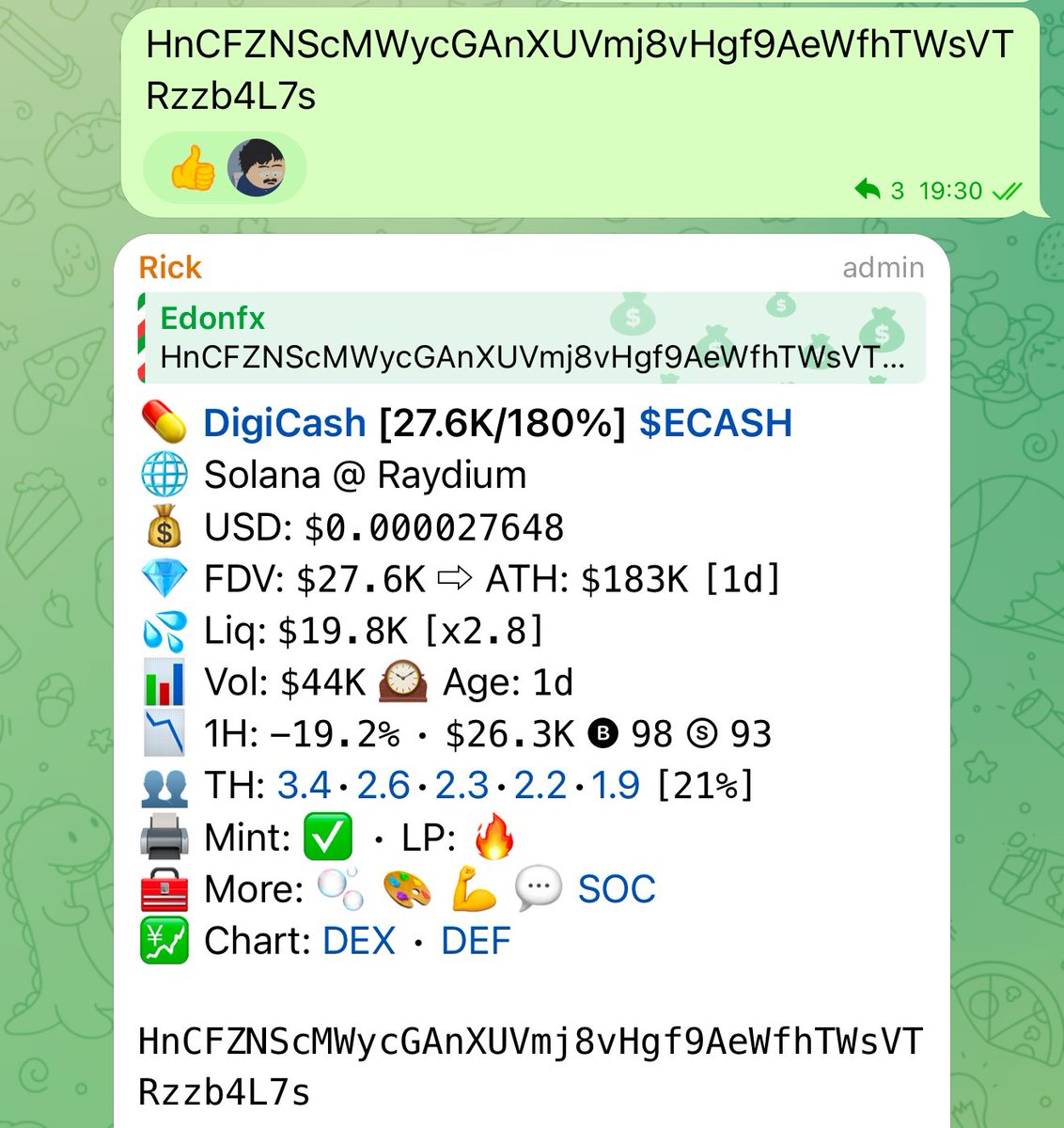 edonfx's tweet image. $ecash apparently dates from the 1980... way earlier then $beenz

Kooked a 15x / 27k -&amp;gt; 450k mc 

Higheeeer !!